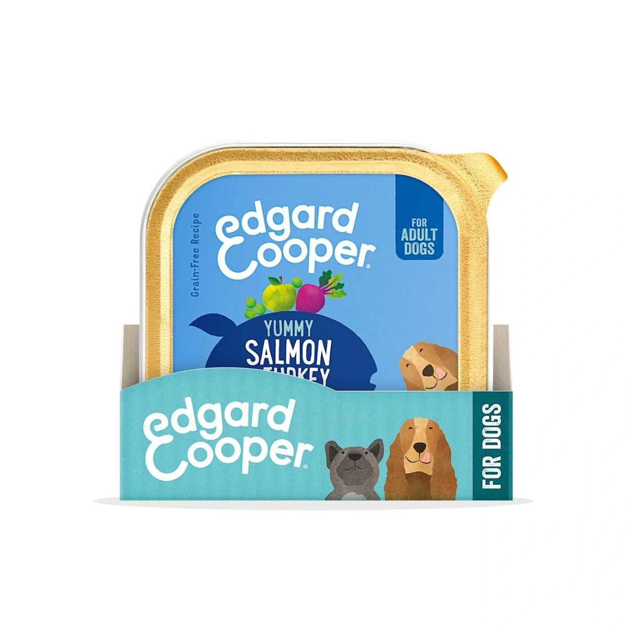 Edgard & Cooper Pate laks og kalkun vådfoder 300 g